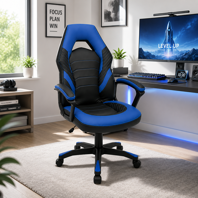 Dieser Gaming Chair - black+red or black+blue