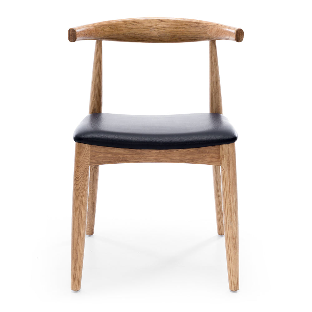 Elbow Oak & PU Dining Chair