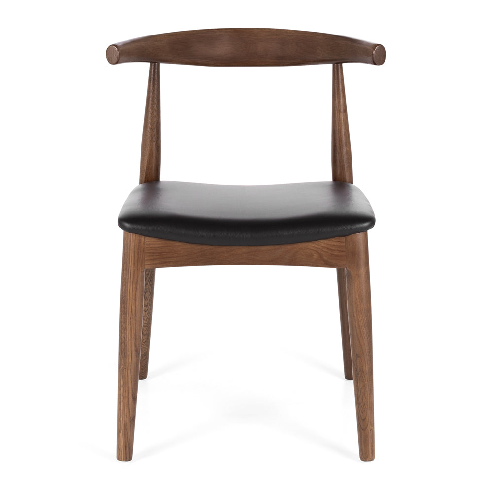 Elbow Oak & PU Dining Chair