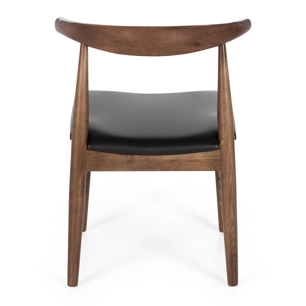 Elbow Oak & PU Dining Chair