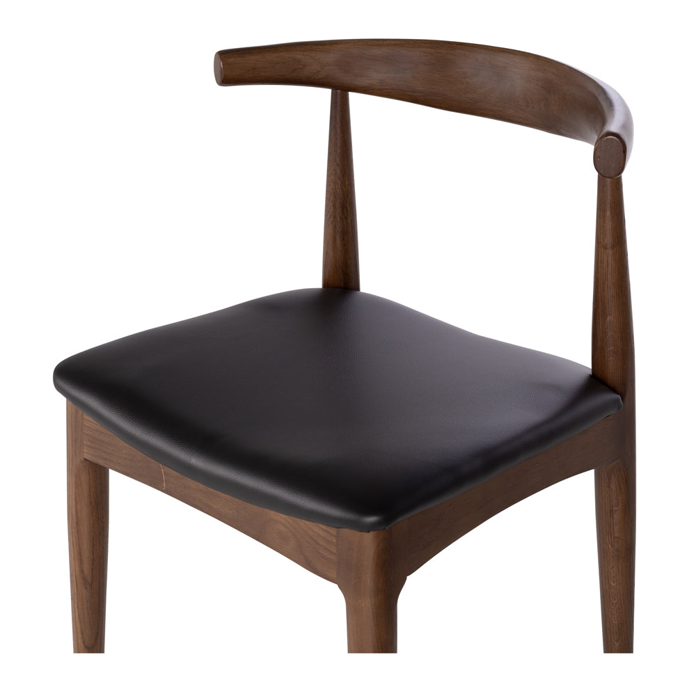 Elbow Oak & PU Dining Chair