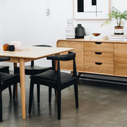 Elbow Oak & PU Dining Chair