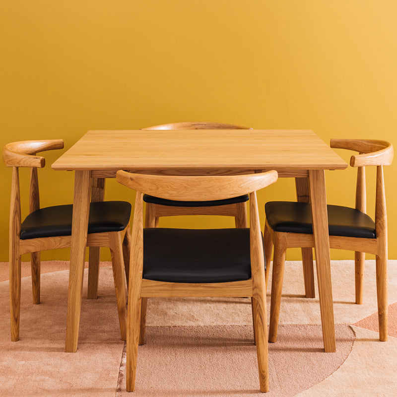 Elbow Oak & PU Dining Chair