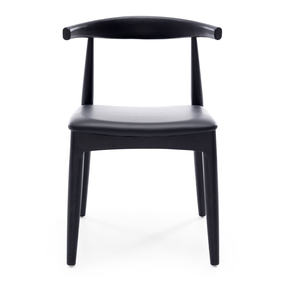 Elbow Oak & PU Dining Chair