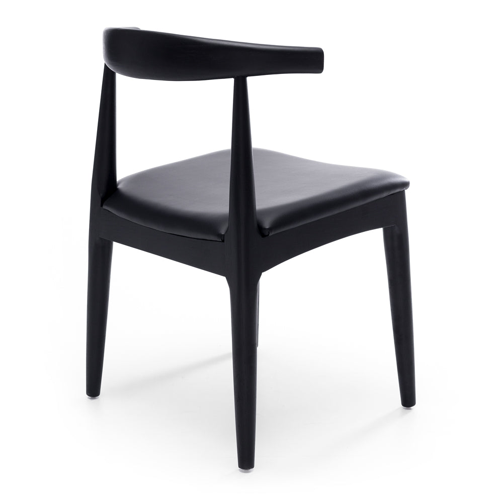 Elbow Oak & PU Dining Chair