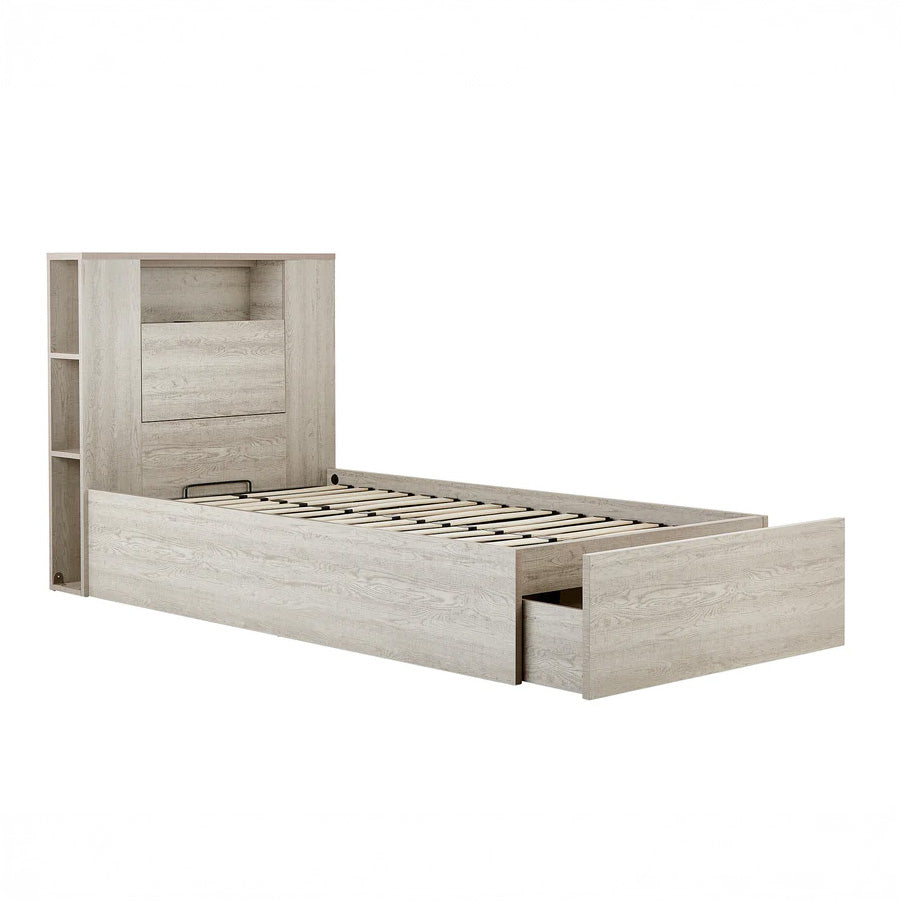 Empire With Gaslift Storage Base With 1 Drawer (Rustic Ash)