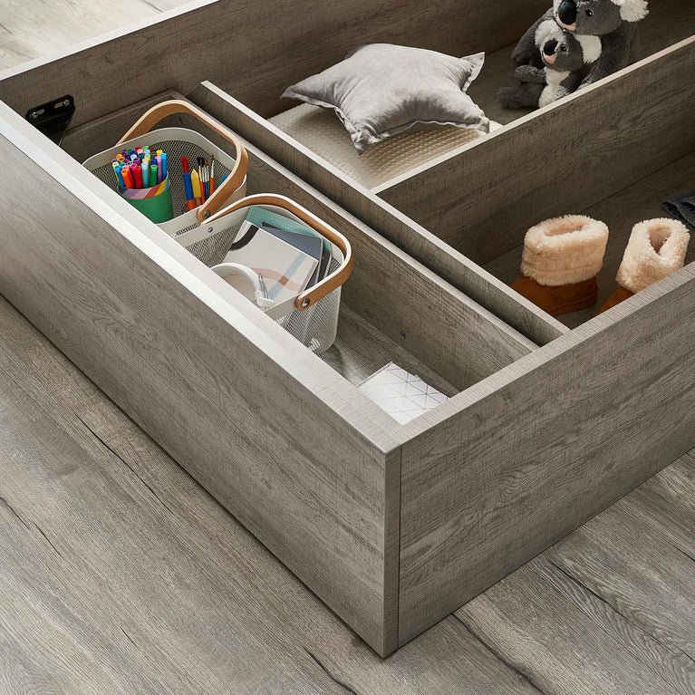 Empire With Gaslift Storage Base With 1 Drawer (Rustic Ash)