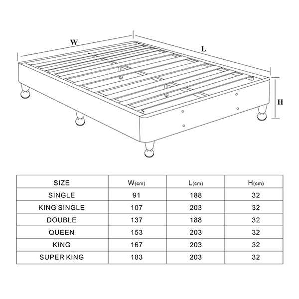 Erin single Mattress with Nevada Single base