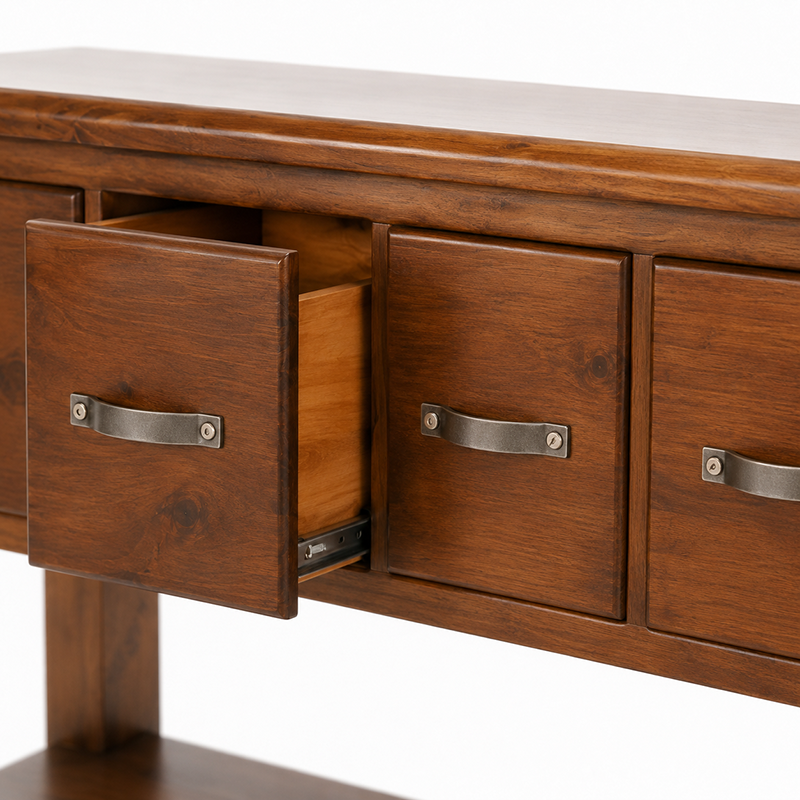 Felton 4 Drawer Hall Table (Walnut) 1370mm