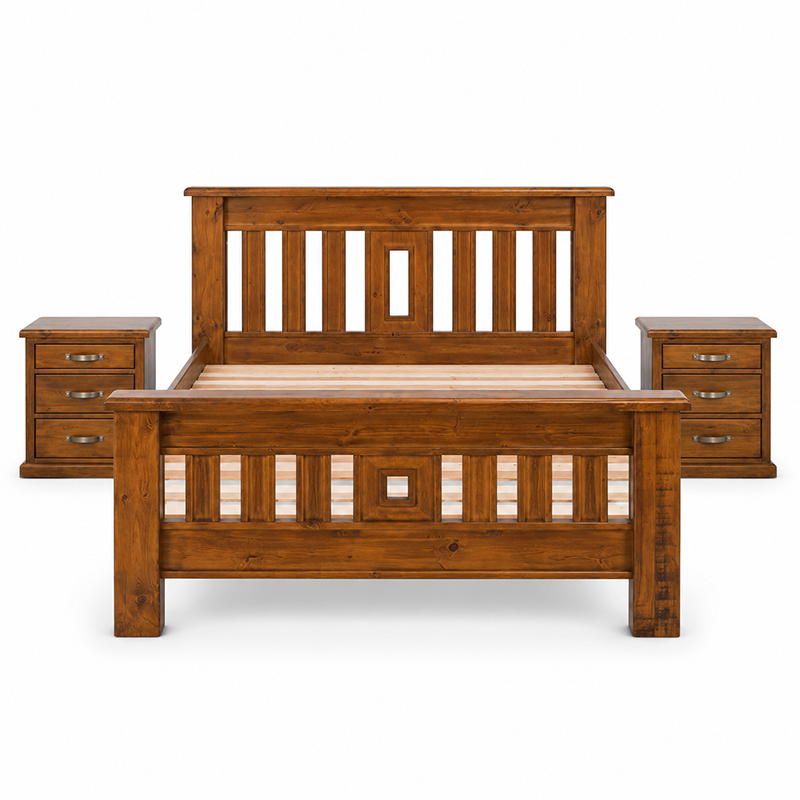 Felton Bed Frame Queen/King/Super King (Walnut)