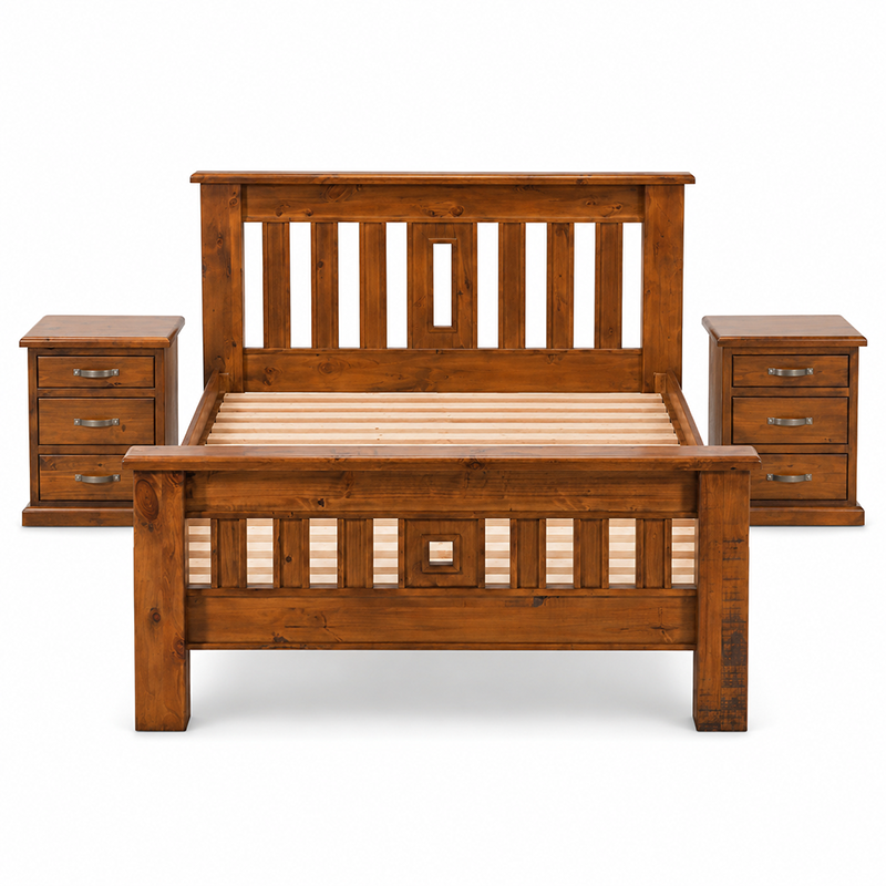 Felton Bed Frame Queen/King/Super King (Walnut)