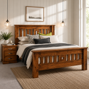 Felton Bed Frame Queen/King/Super King (Walnut)