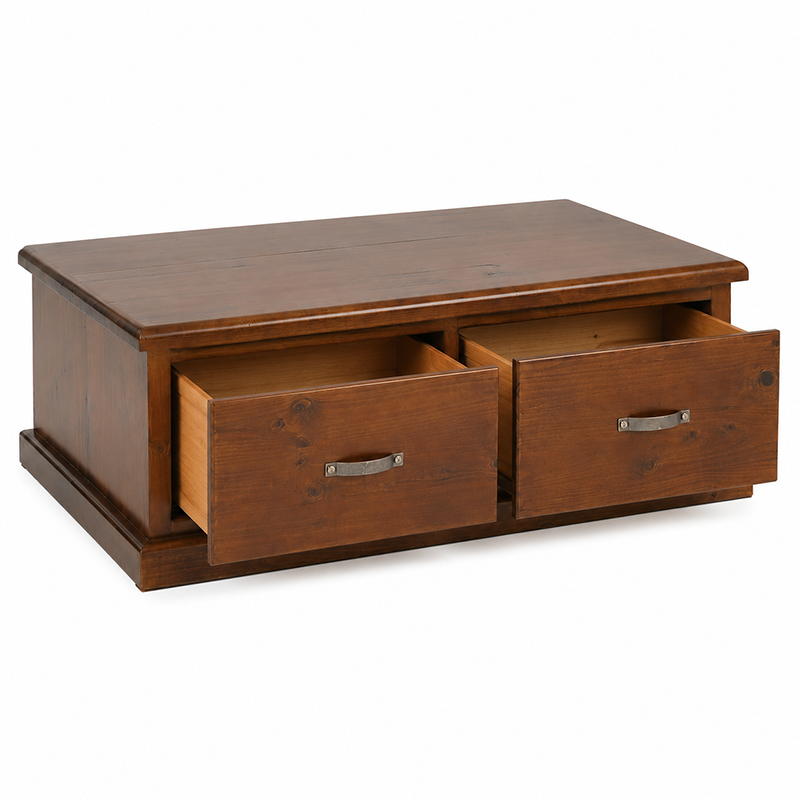 Felton 2 Drawer Coffee Table (Walnut) 1270mm