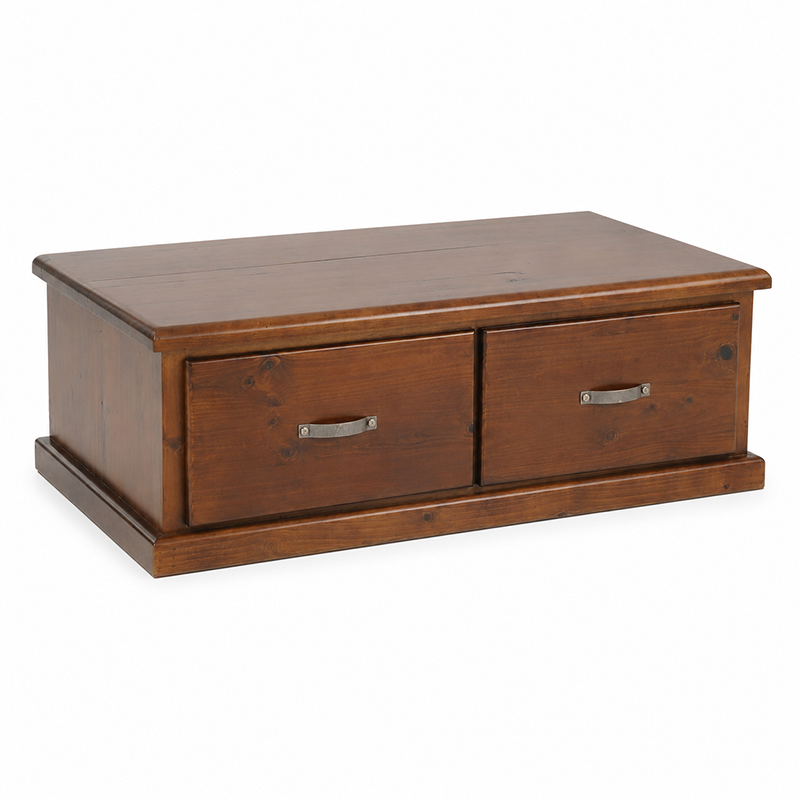 Felton 2 Drawer Coffee Table (Walnut) 1270mm