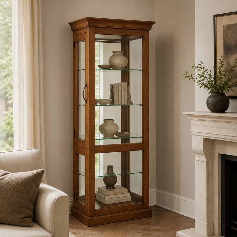 Felton Display Cabinet (Walnut)