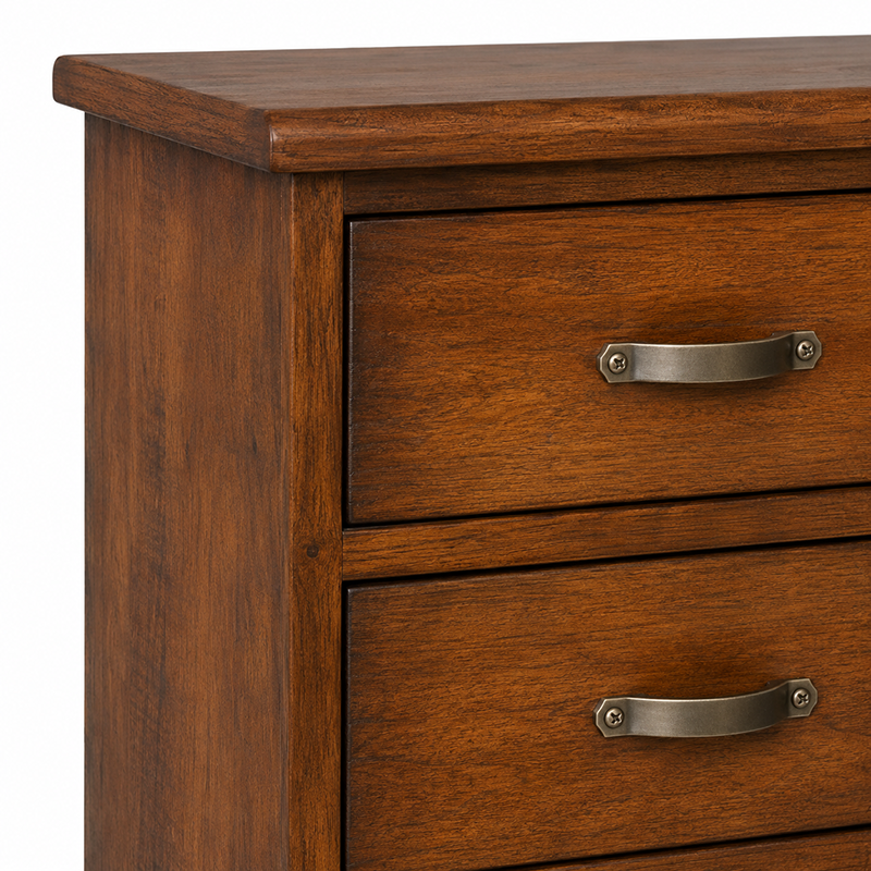 Felton 7 Drawer Slimboy (Walnut) 1635mm
