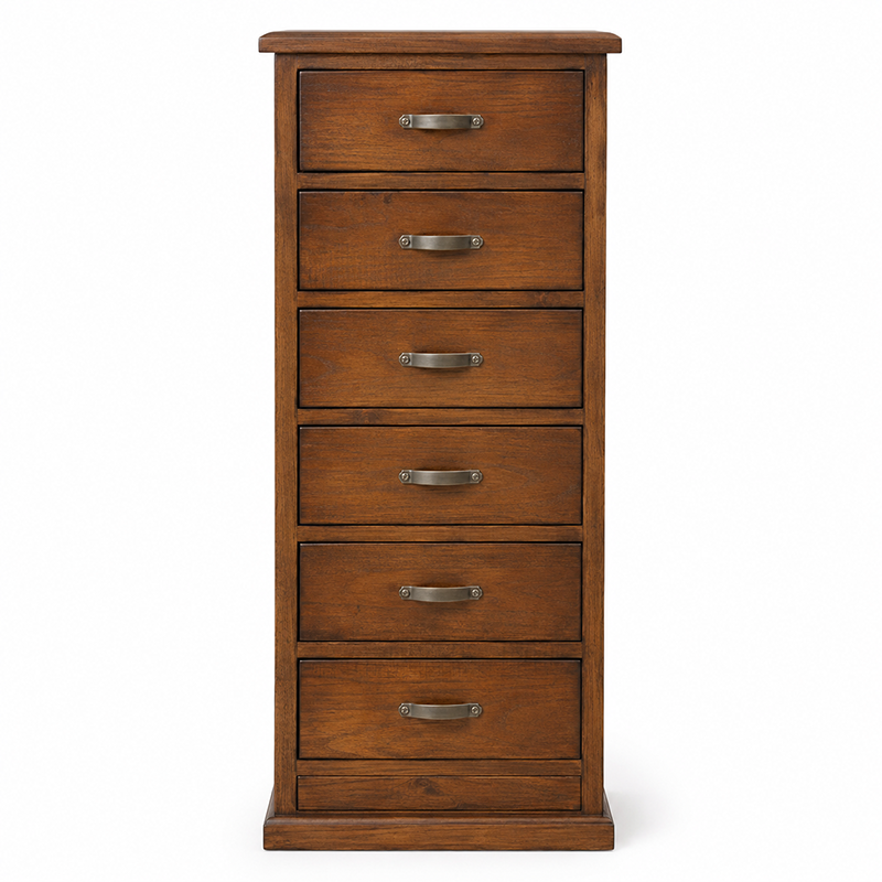 Felton 7 Drawer Slimboy (Walnut) 1635mm