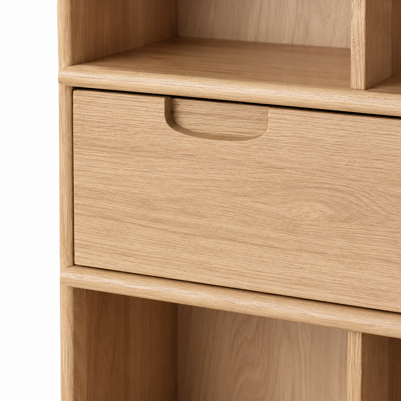 Flow Oak Bookcase 1100mm