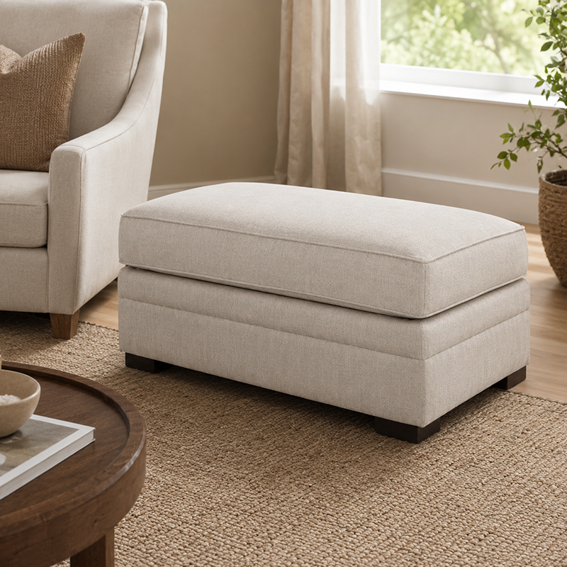 George Fabric Ottoman