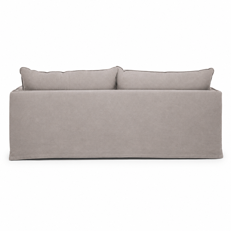 Hamilton Slipcover 3 Seater Sofa W210cm (Cement)