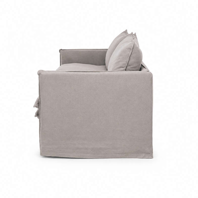 Hamilton Slipcover 3 Seater Sofa W210cm (Cement)