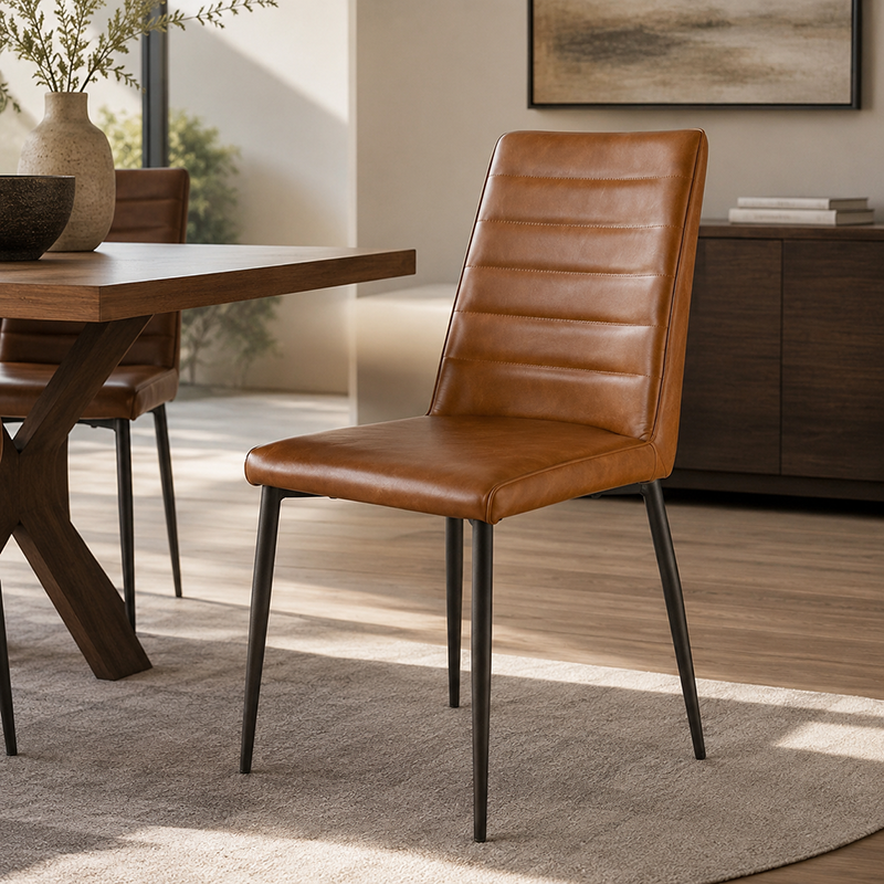 Hansel PU Metal Dining Chair