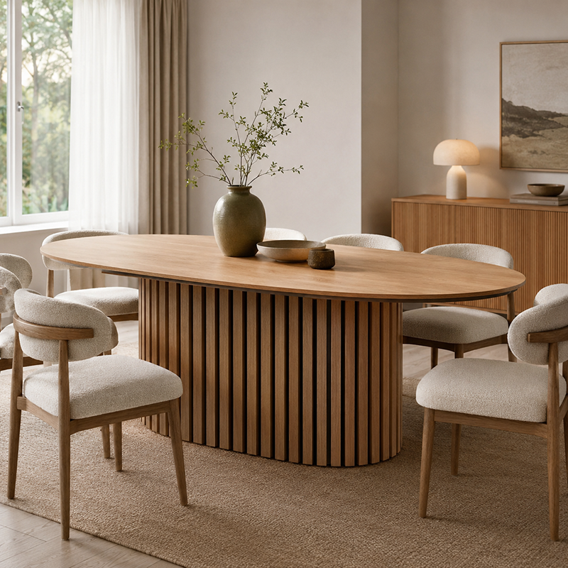 Hopewell Oval Dining Table 2100mm