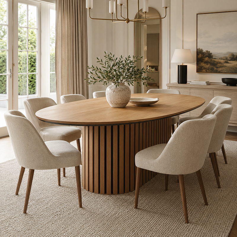 Hopewell Oval Dining Table 2100mm