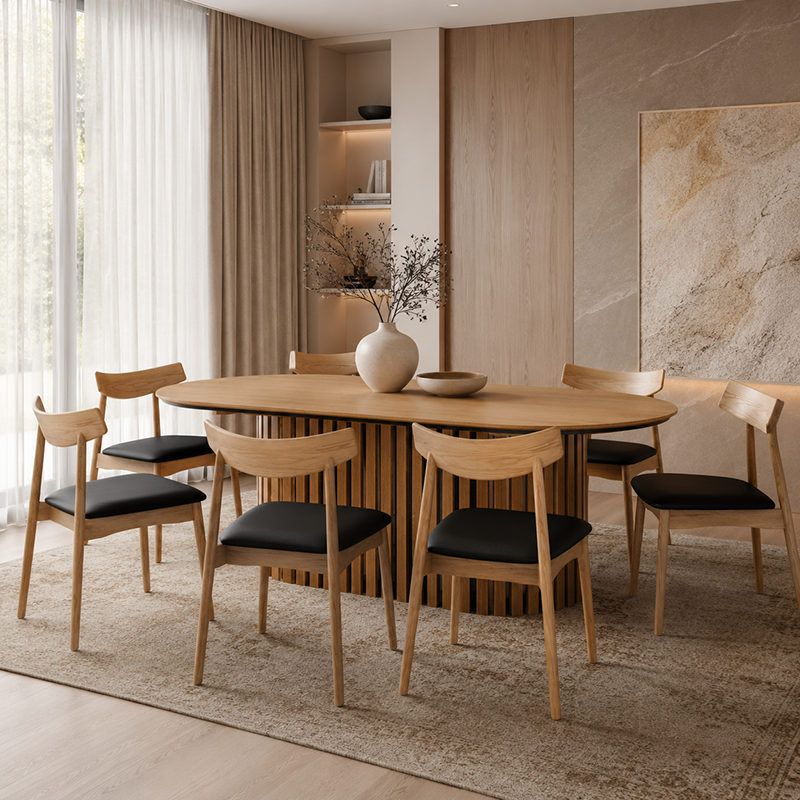 Hopewell Oval Dining Table 2100mm