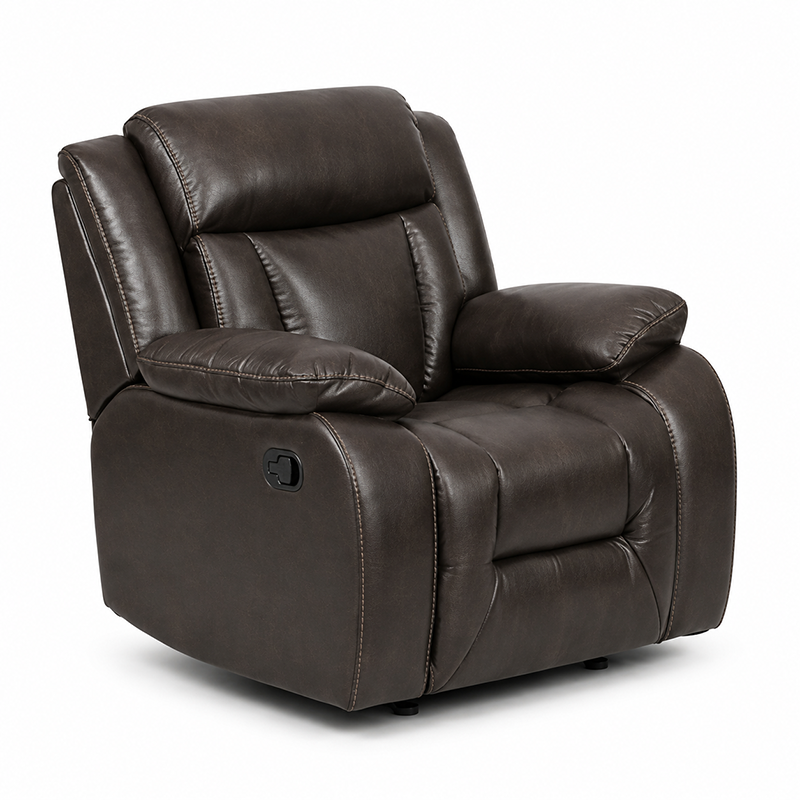 Hudson Recliner Sofa (Dark Brown)