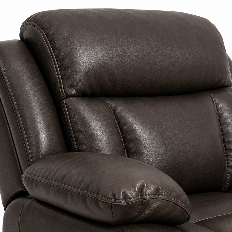 Hudson Recliner Sofa (Dark Brown)