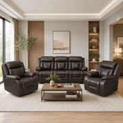 Hudson Recliner Sofa (Dark Brown)
