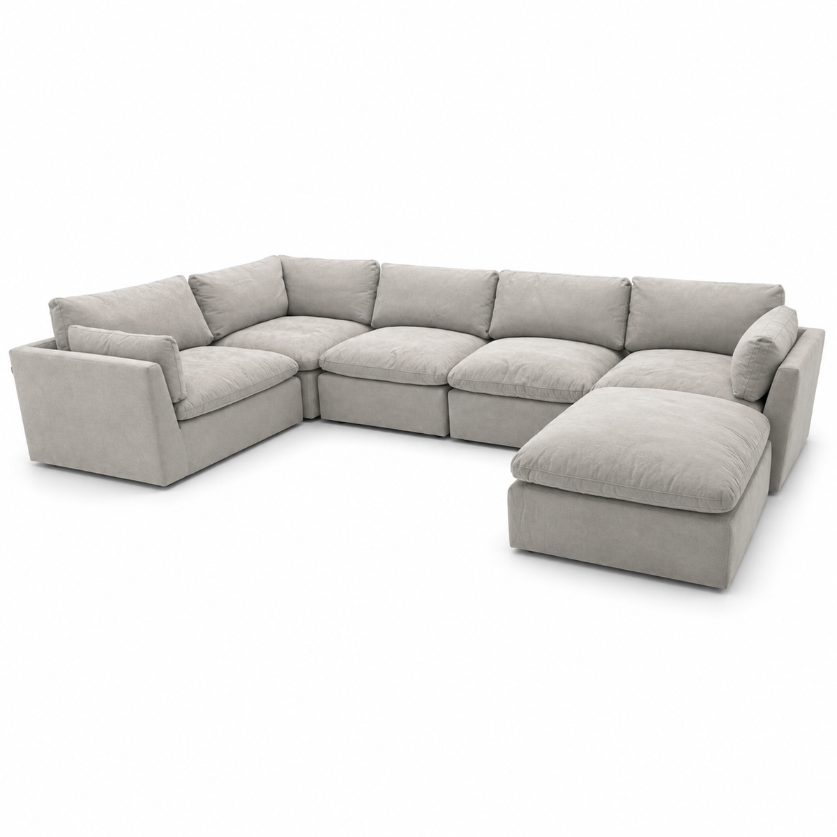 Hugo Flex Modular Fabric Sofa - Ivory or Grey