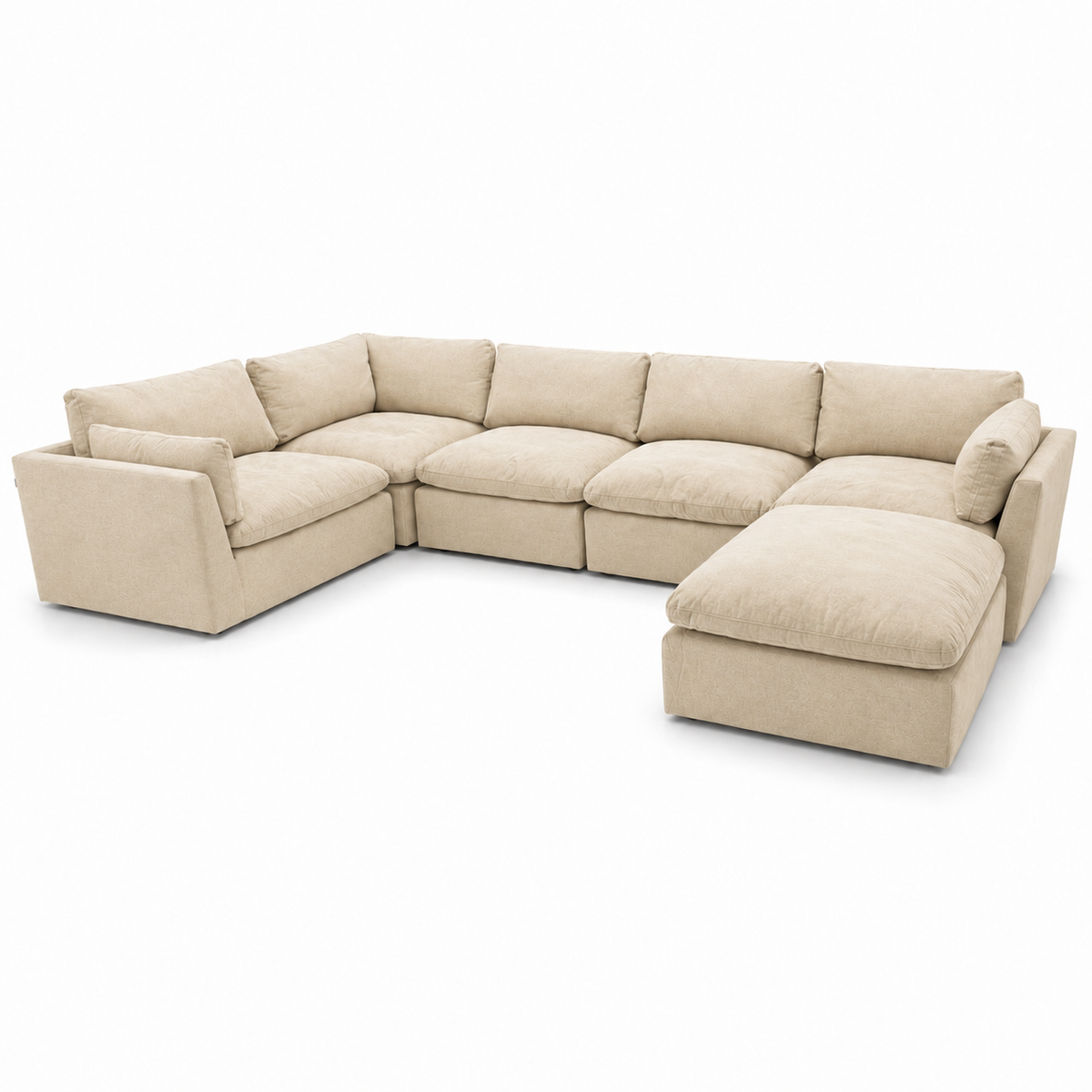 Hugo Flex Modular Fabric Sofa - Ivory or Grey