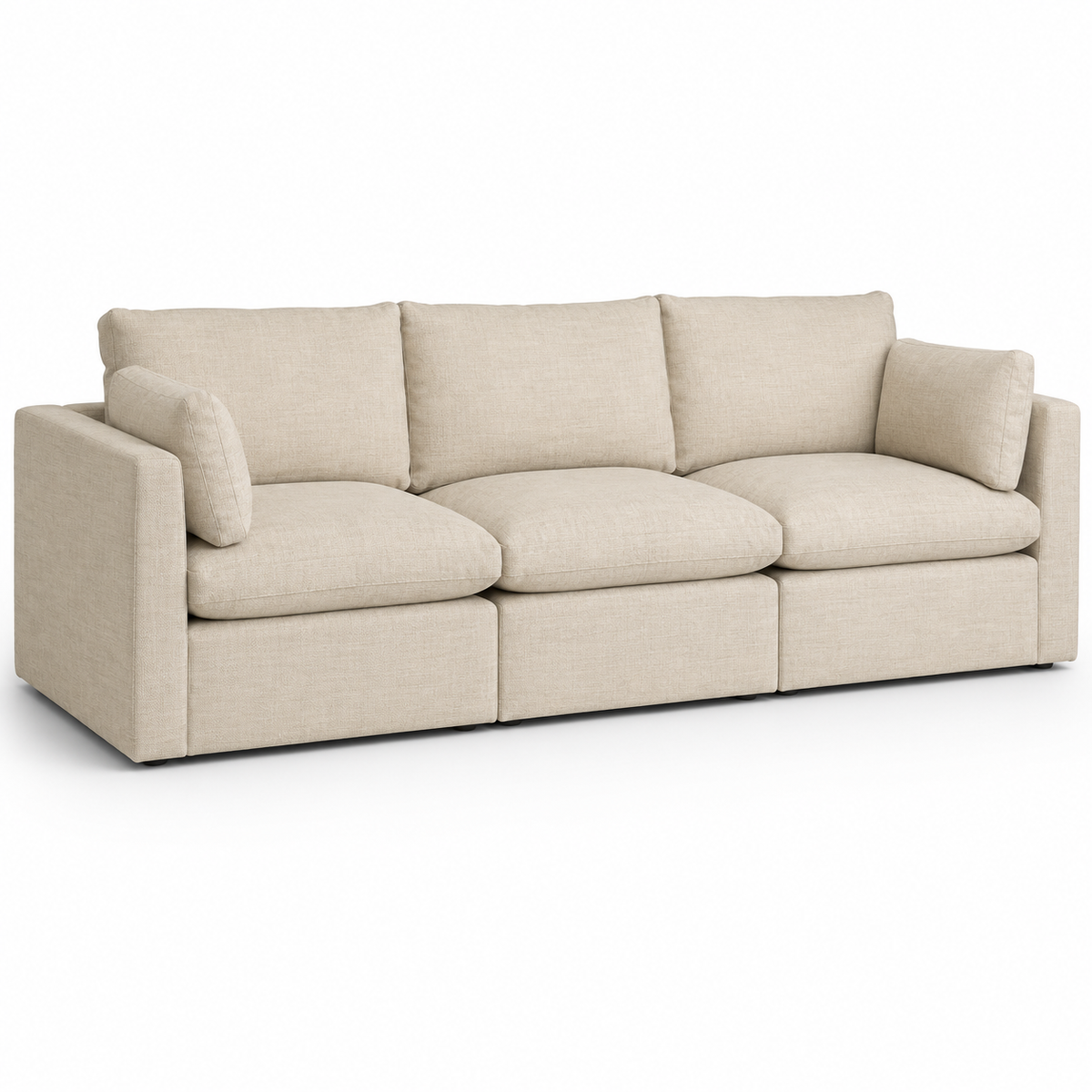 Hugo Flex Modular Fabric Sofa - Ivory or Grey