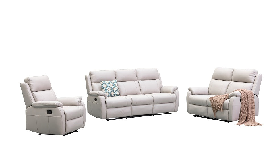 Harbour leather 3 pcs recliner suite