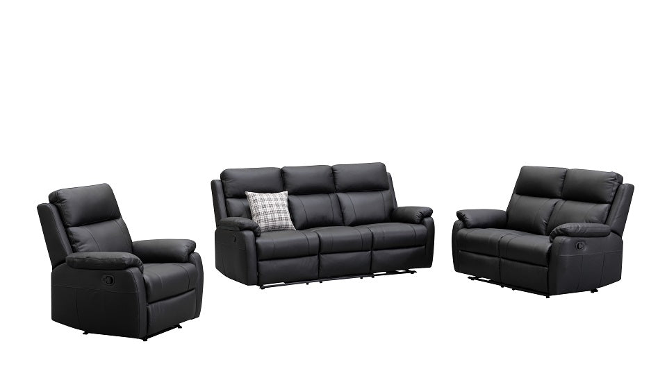 Harbour leather 3 pcs recliner suite