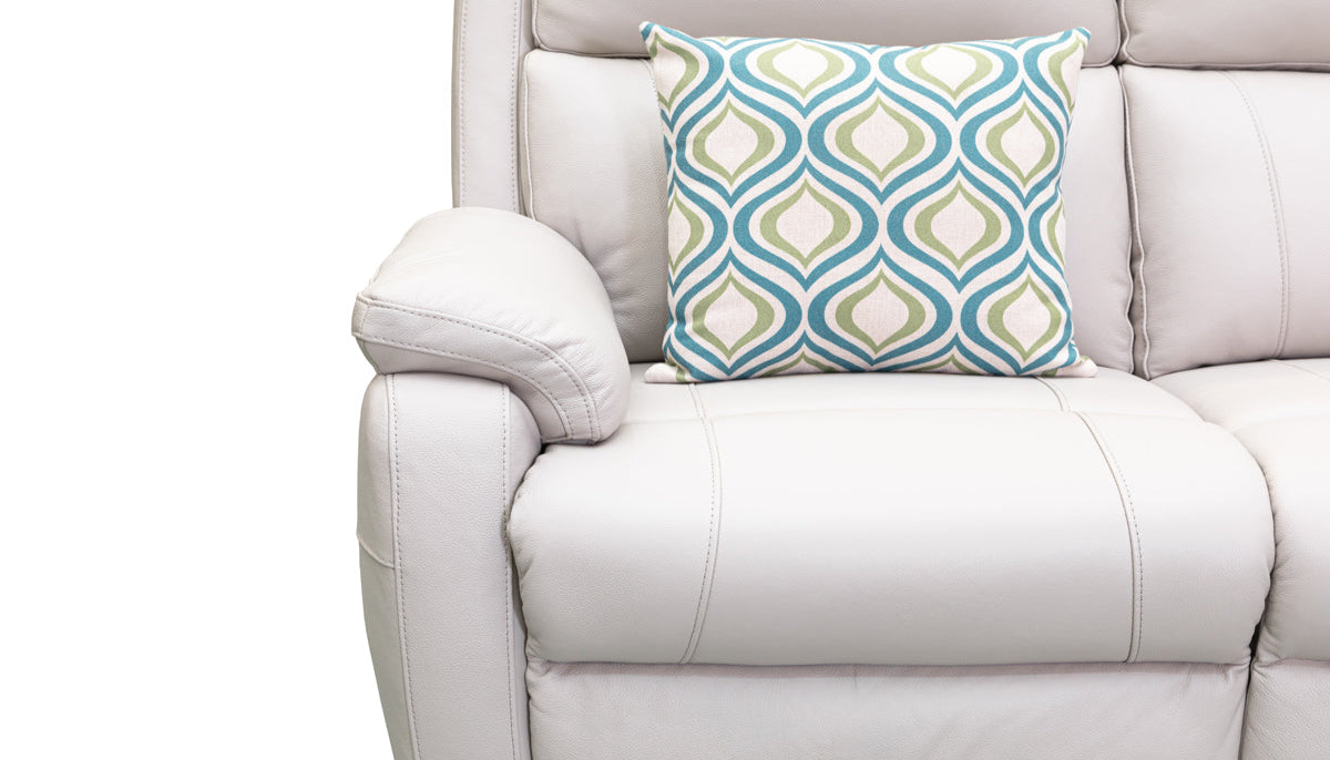 Harbour Leather Recliner 1/2/3 Seat-(Grey / Black)