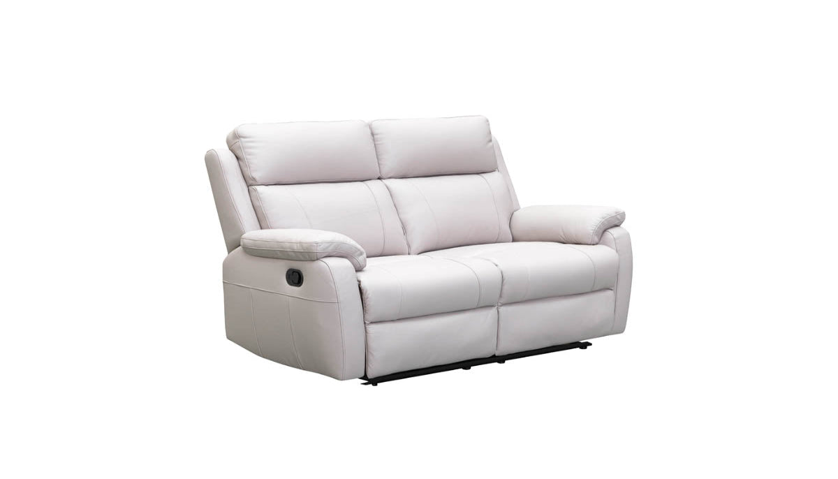 Harbour Leather Recliner 1/2/3 Seat-(Grey / Black)