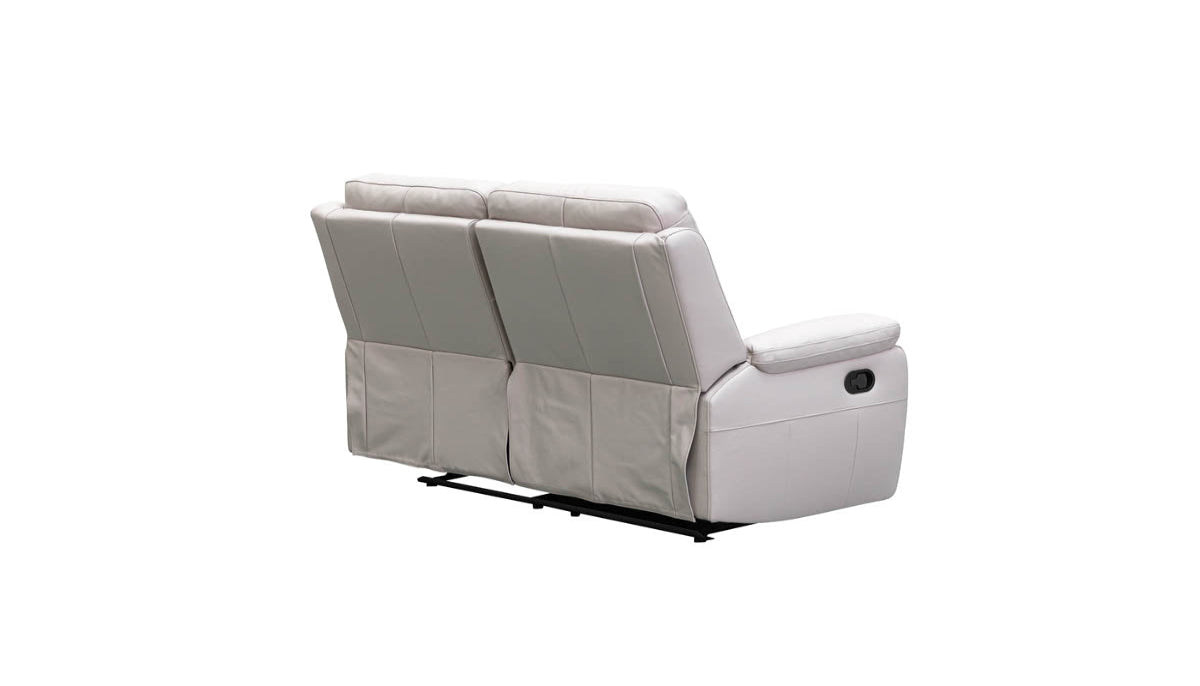 Harbour Leather Recliner 1/2/3 Seat-(Grey / Black)