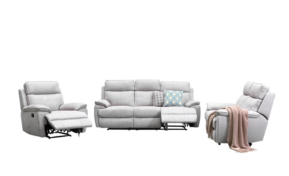 Evans Fabric Recliner 1/2/3 Seat Suite