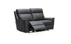 Archie Leather Recliner 1/2/3 Seat Suite - Black