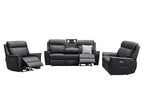 Archie leather 3 pcs electric recliner suite