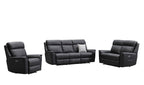 Archie leather 3 pcs electric recliner suite