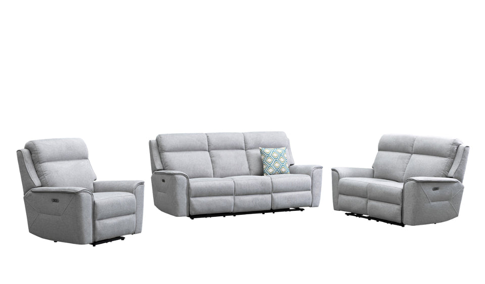 Archie Fabric Recliner 1/2/3 Seat Suite - Grey