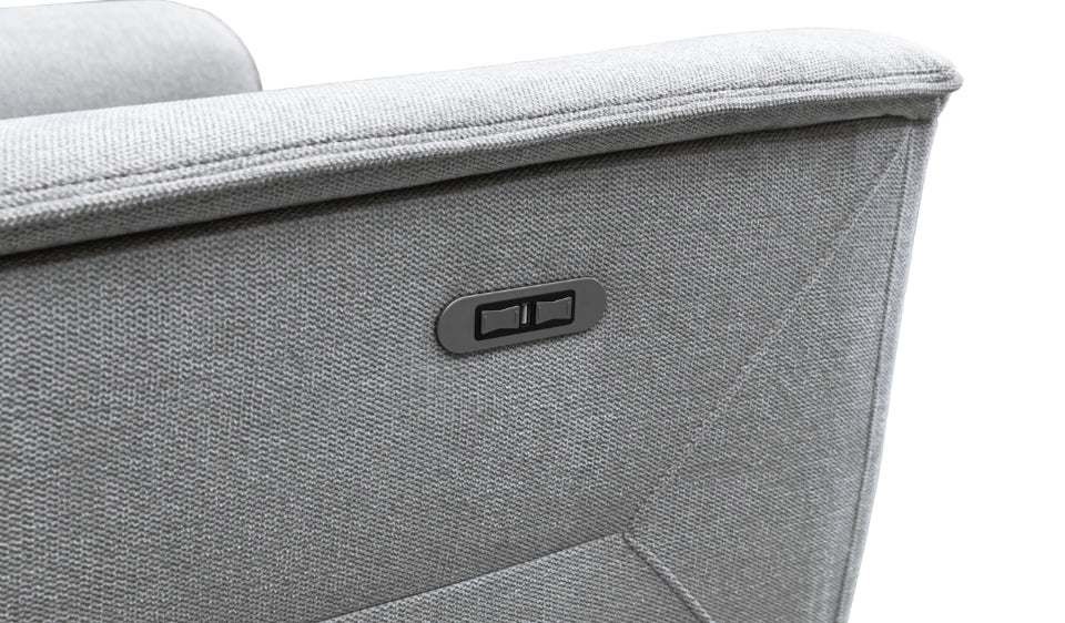 Archie Fabric Recliner 1/2/3 Seat Suite - Grey