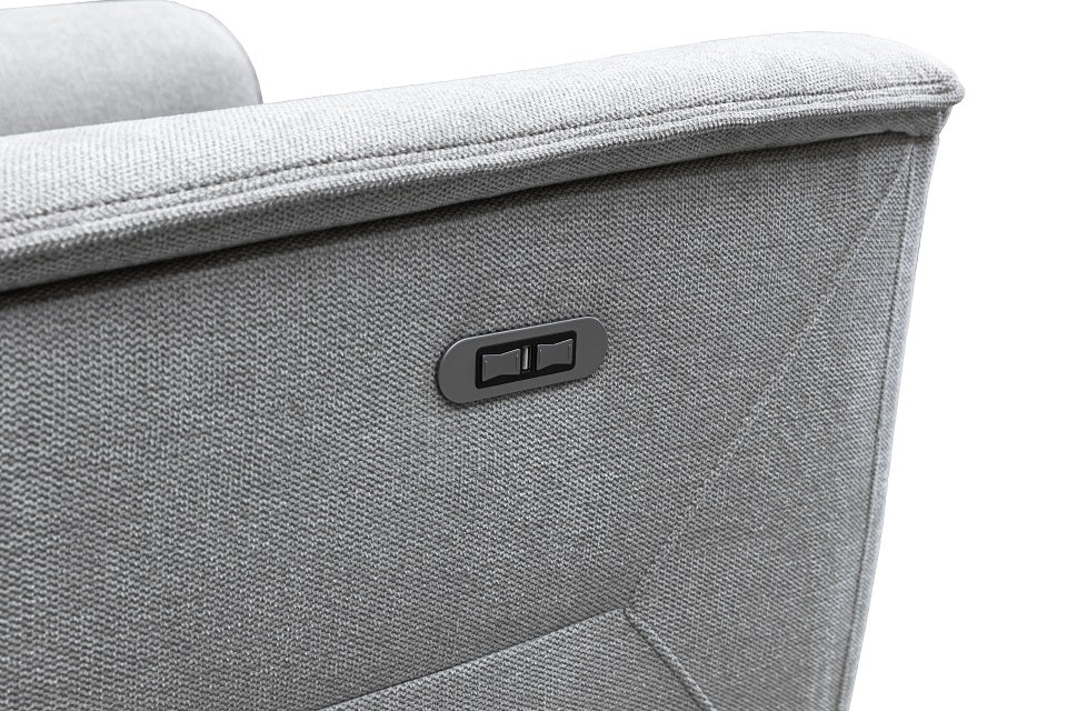 Archie Fabric 3 Seat Electric Recliner