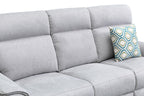 Archie Fabric 3 Seat Electric Recliner