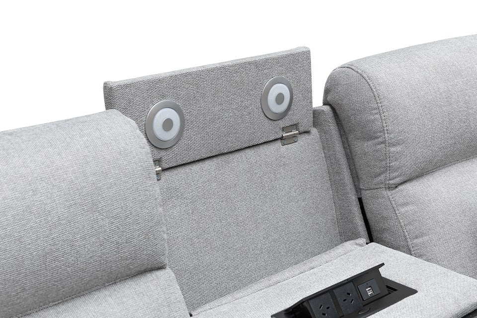 Archie Fabric 3 Seat Electric Recliner