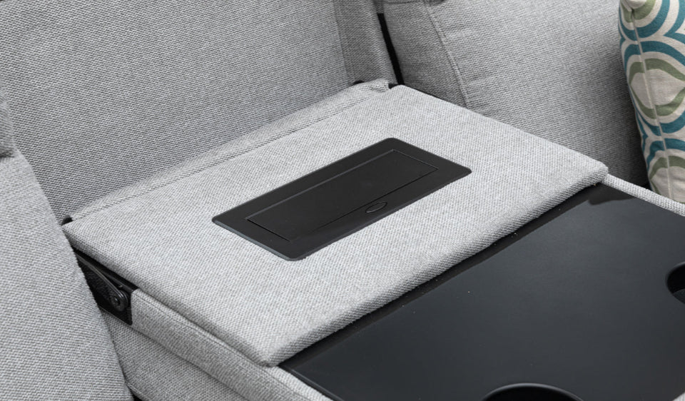 Archie Fabric Recliner 1/2/3 Seat Suite - Grey